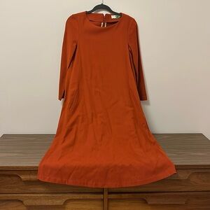 Orange Momoni dress. Wool. Size O or 2.